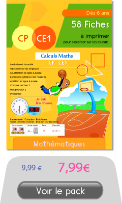Exercices de Math CP CE1 | PDF Fiches de Mathématiques CP CE1