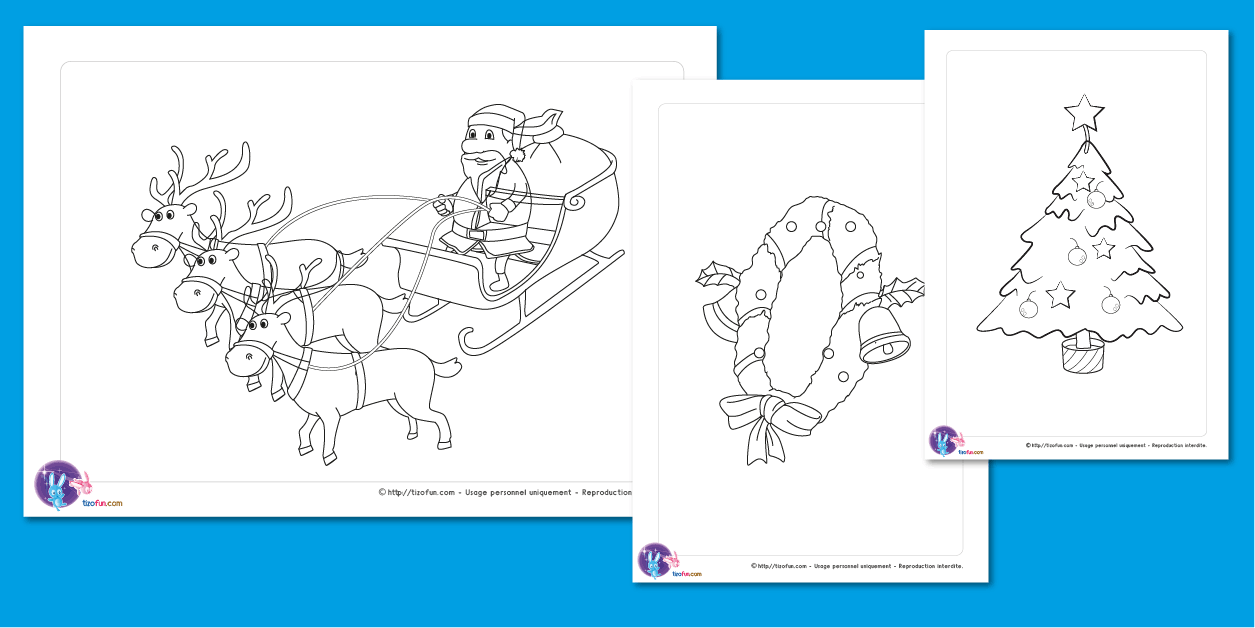  PDF Coloriage Noël à imprimer Dessin à colorier 