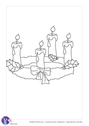 dessin-a-colorier-noel_couronne-et-bougies