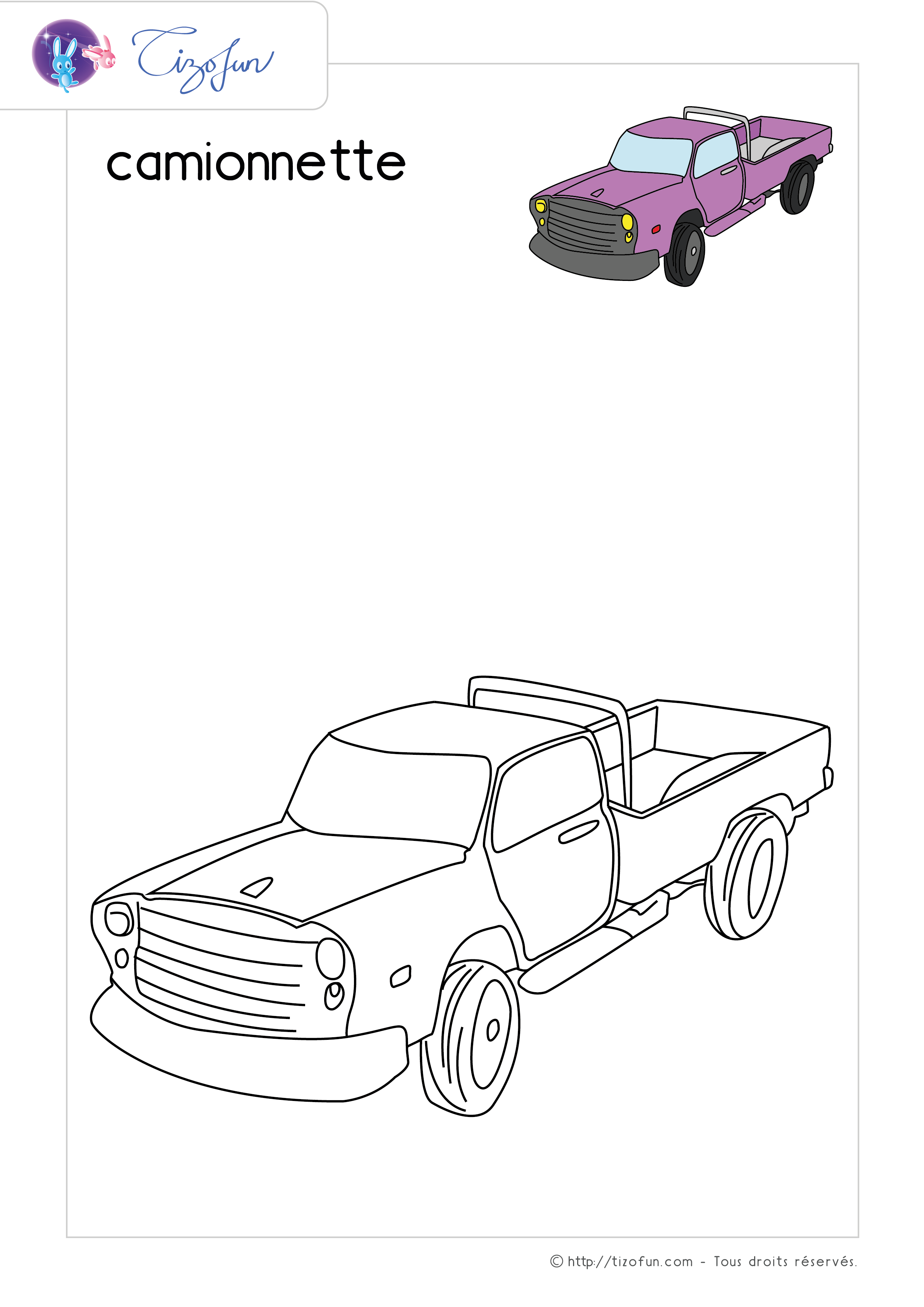 coloriage-transport-dessin-camionnette