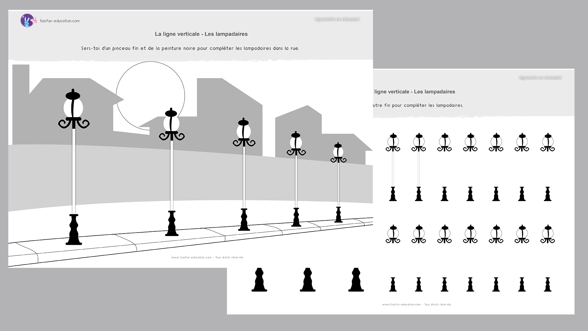 1-pdf-fiche-maternelle-gs-graphisme-lignes-verticale-lampadaires-a-imprimer