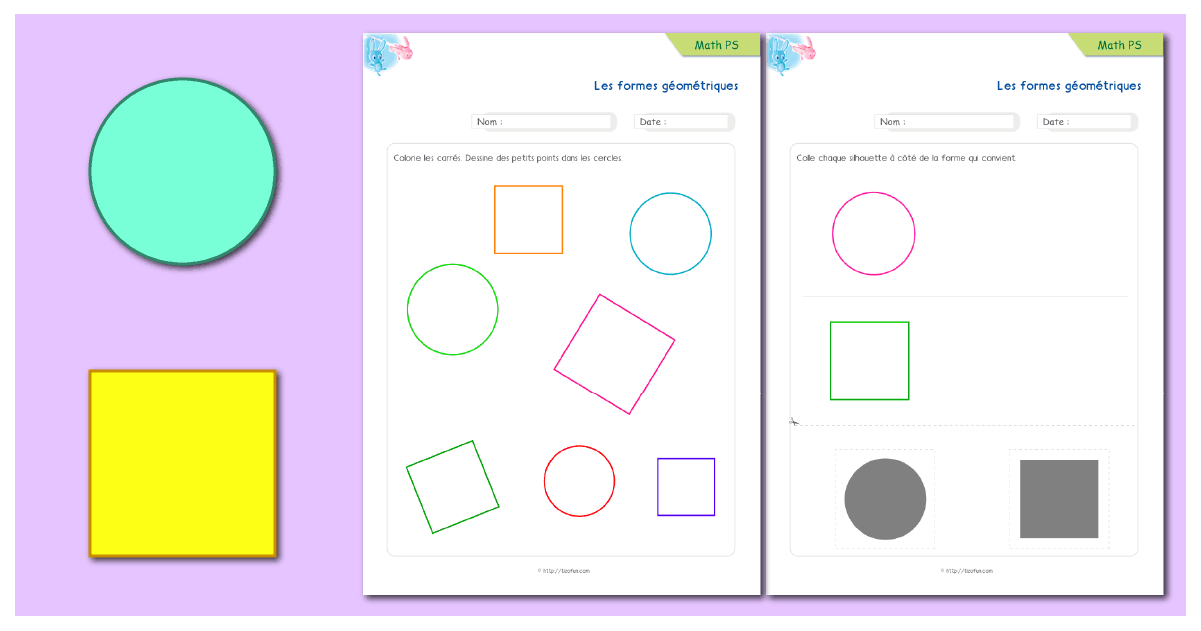  Géométrie: Rond et Carré | PDF Mathématiques Petite Section 