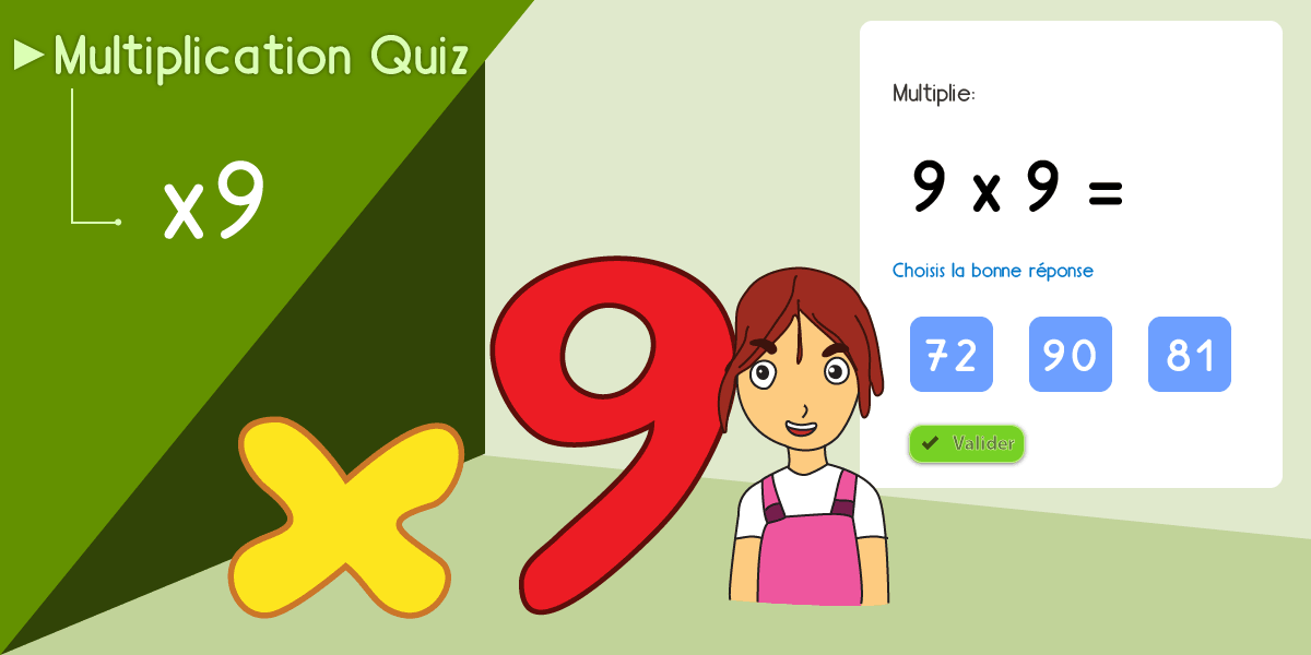  Jeu éducatif Table de 10 Quiz Multiplication Exercice en ligne 
